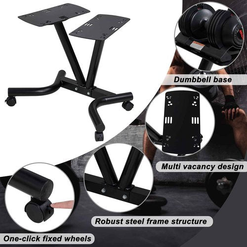 ALTLER Adjustable Dumbbell Stand Fitness Dumbbell Rack & Weight Rack for Home Gym Set