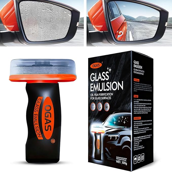 Glass Cleaner, Car Oil Film Cleaner,Q4 Glass Guard,Automotive Oil Film Cleaning Brush for Car Windows – Glass Cleaning Board
