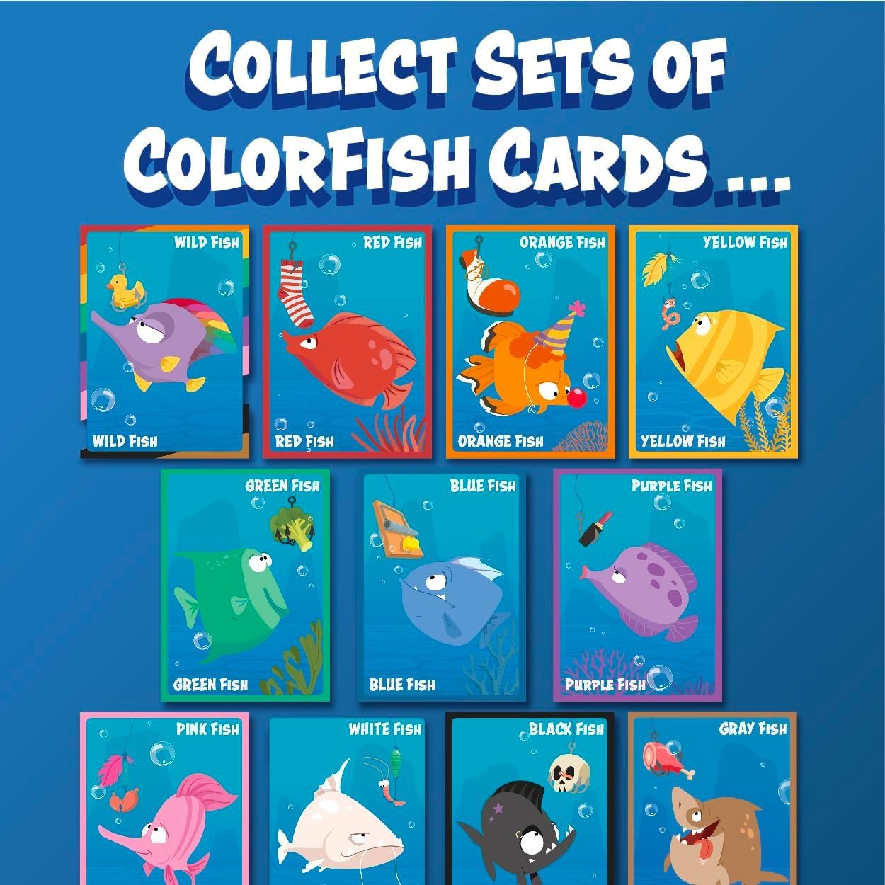 Gamewright - Throw Fish Card Game for Kids 5+, 2-4 Players