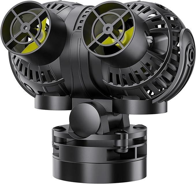 Aysoner Wave Maker Pump for Aquarium: 55/75/125Gallon Magnetic Fish Tank Powerhead for Saltwater Freshwater 1600GPH 8W Adj...
