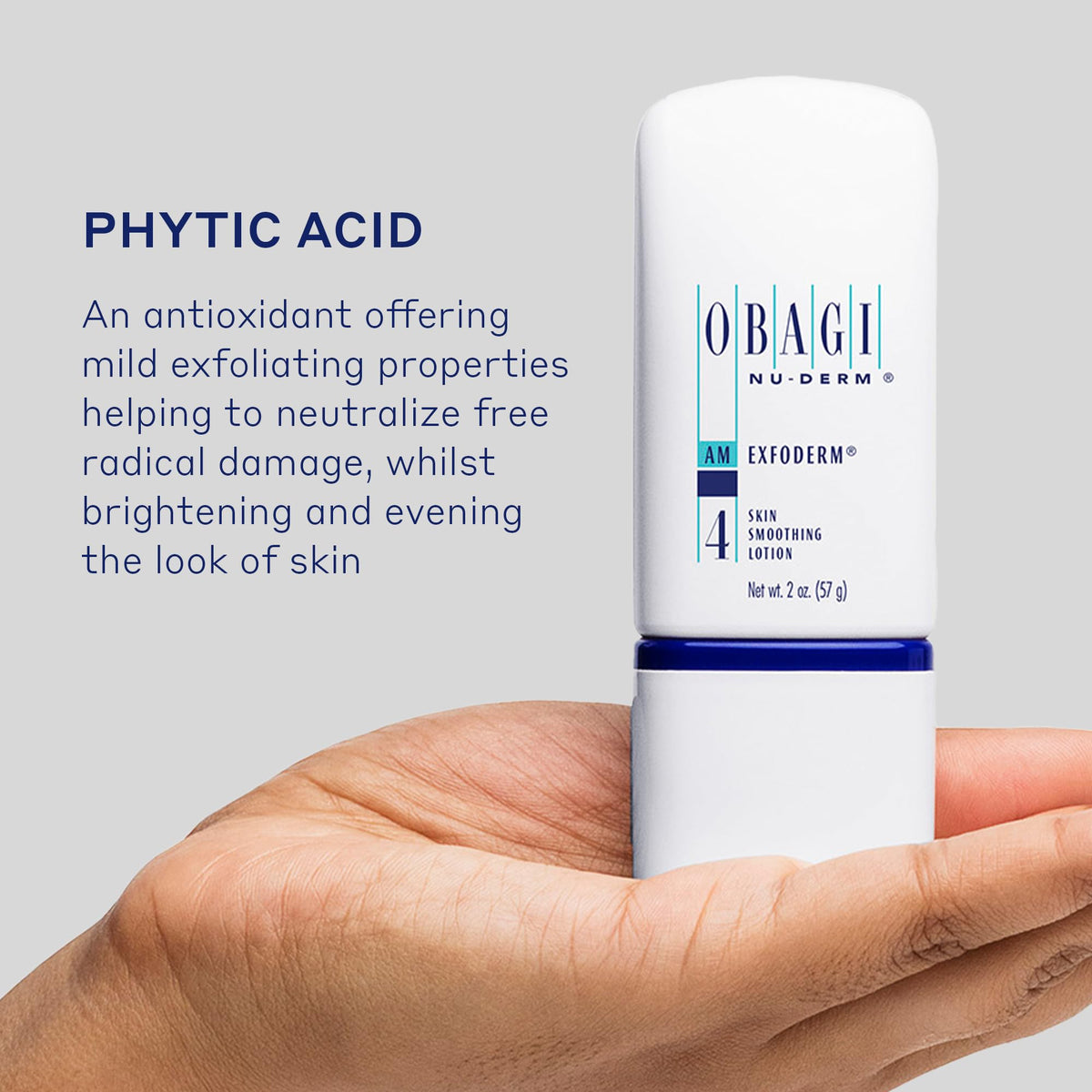 Obagi Nu-Derm Exfoderm - Lightweight Exfoliating Lotion with Phytic Acid - For Normal to Dry Skin Types - 2 oz