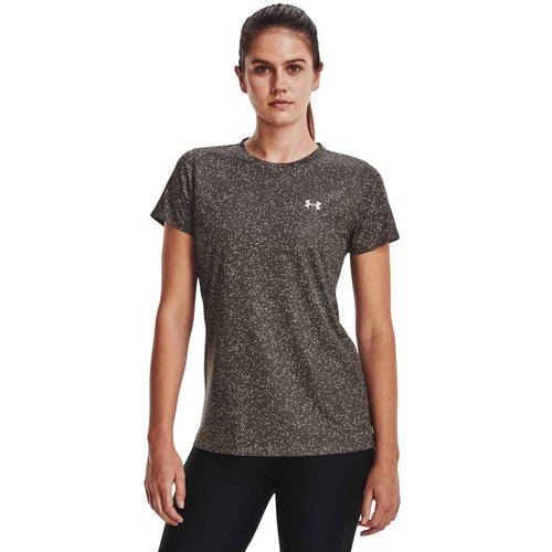 Under Armour - Womens Tech Nova SSC T-Shirt, Color Fresh Clay/Tin/Metallic Silver (176), Size: Small