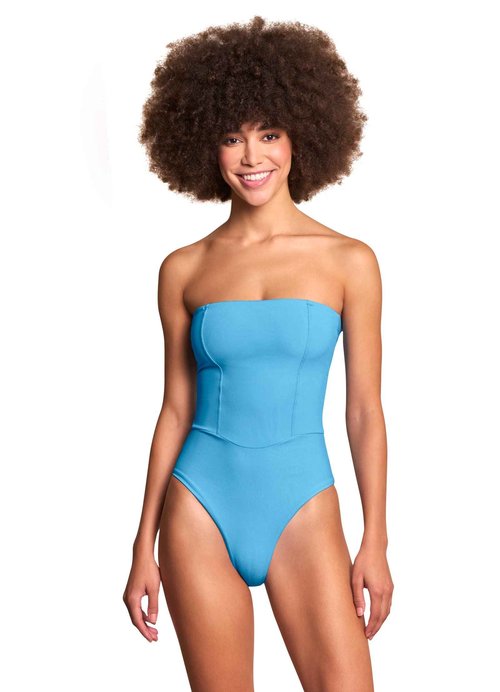 Maaji Women's Standard Cheeky Cut One Piece, Blue