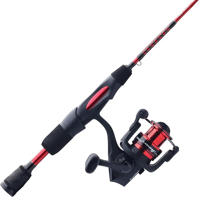 Ugly Stik 28" Carbon Ice Spinning Rod and Reel Combo, 5 Size Reel, 1 Piece Fishing Rod, Medium Light Rod Power, 2-6 lb Lin...