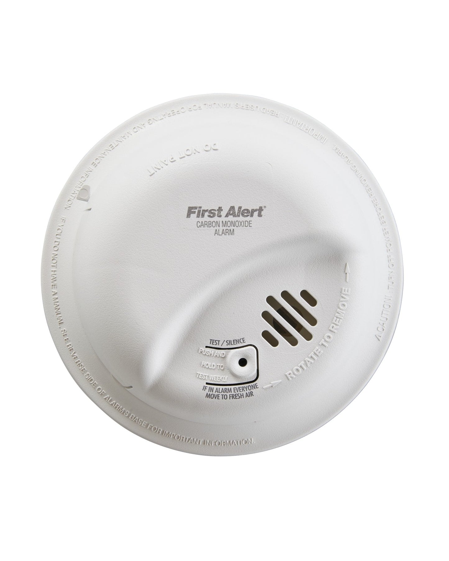First Alert BRK Carbon Monoxide Detector, Hardwired Alarm with Battery Backup, CO5120BN, White