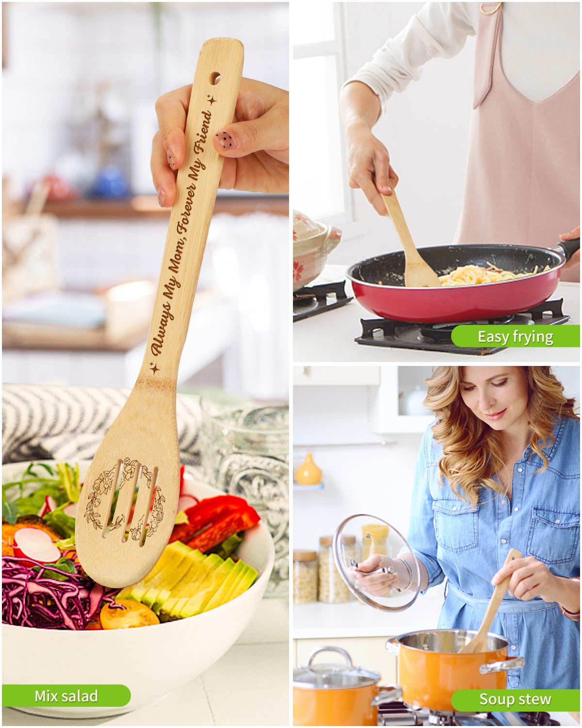 Aremdys Gifts for Mom,Popular Mom Birthday Gifts from Daughter Son Bamboo Cutting Board Set Best Mom Ever Gift Ideas for New Mom Step Mom,Recipe for Special Mom Chopping Board