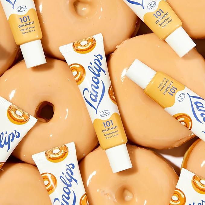 Lanolips Glazed Donut & Raspberry Shortcake Ointments Duo – Glazed Donut (0.52 oz) & Raspberry Shortcake (0.52 oz) for Ultra‑Hydrated, Flavorful Lips & Skin Rescue