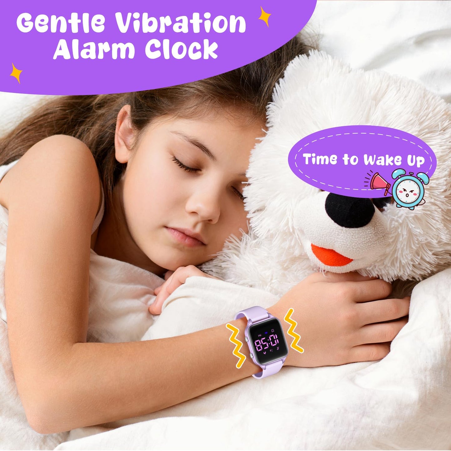 Timever Kids Digital Watches for Boys Girls, Sports Watch with Fitness Tracker, Pedometer, Alarm Clocks, Stopwatch, No App Needed Waterproof Kids Watch, Gift for Teens Student Girls Boys Ages 5-14