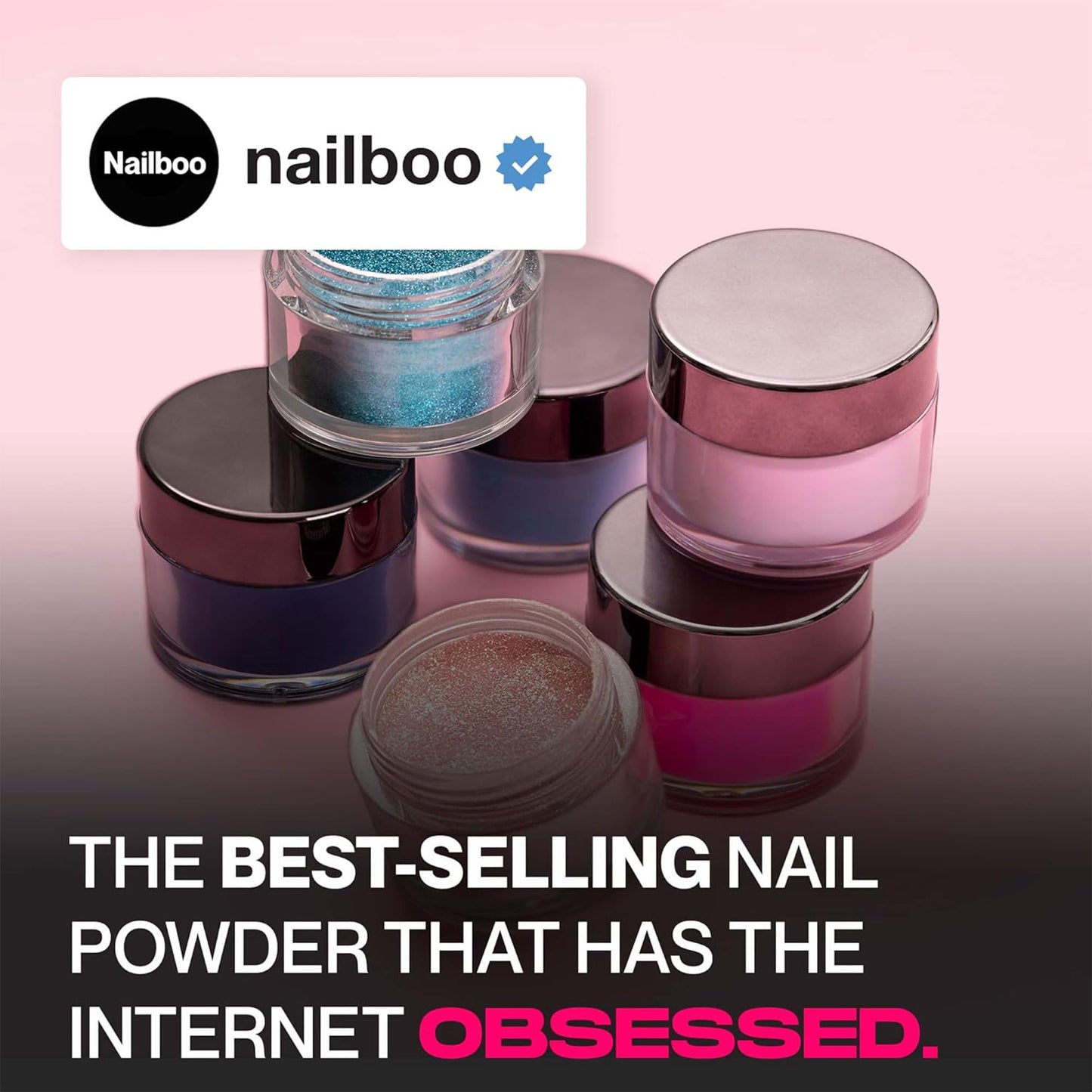 Nailboo Dip Powder for Nails, Velvet Lust - Mauve Nail Dipping Powder, Custom Made with Highly Pigmented Ultra-Fine Formula, No