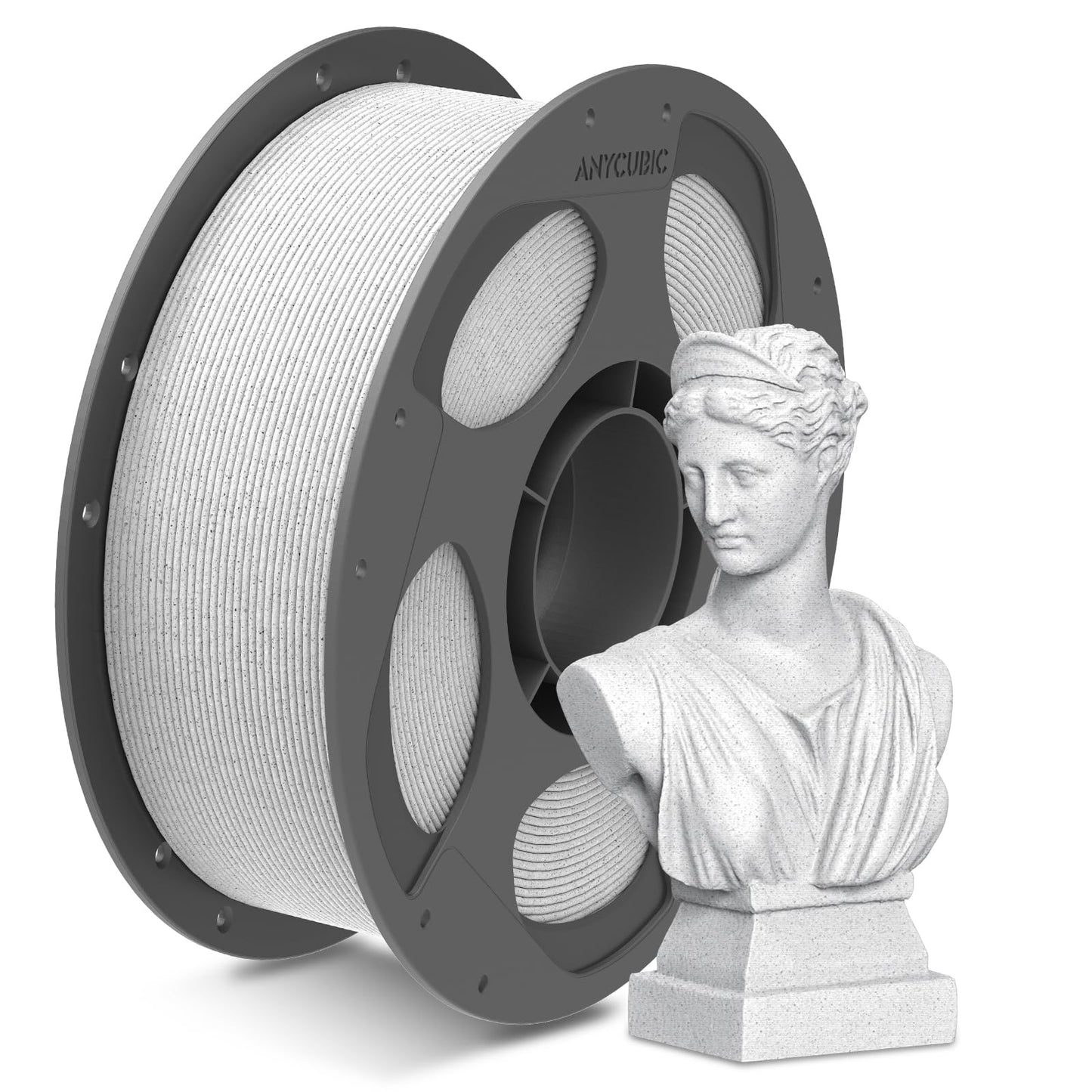 ANYCUBIC Marble PLA 3D Printer Filament, 3D Printing Rock PLA Filament 1.75mm Dimensional Accuracy +/- 0.03mm, 1KG Spool (2.2 lb