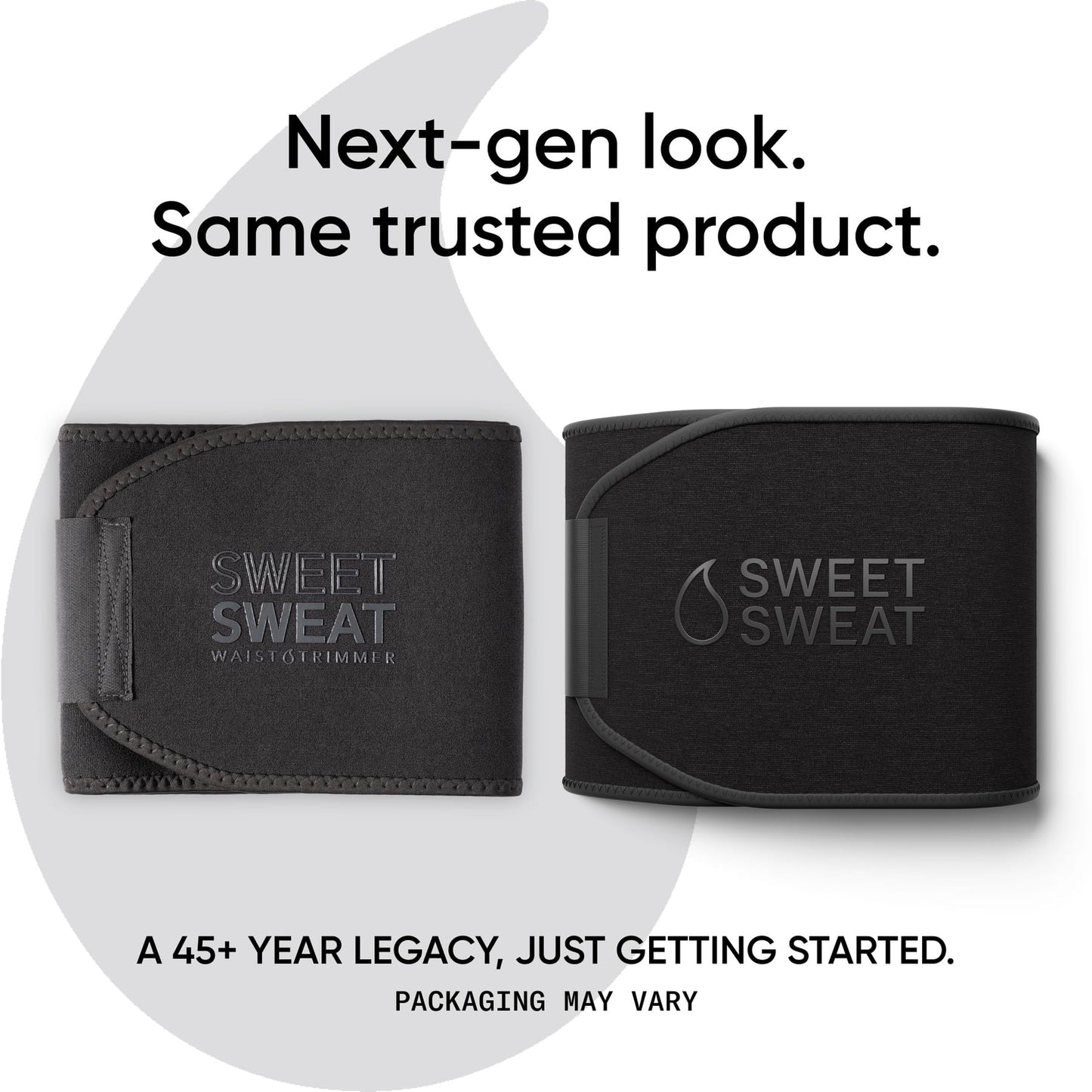 Sports Research Sweet Sweat Waist Trimmer (Core Series) - Premium Sweat Enhancing Fitness Band for Women & Men - Adjustable Fit · Latex-Free Neoprene - Matte Black, Medium