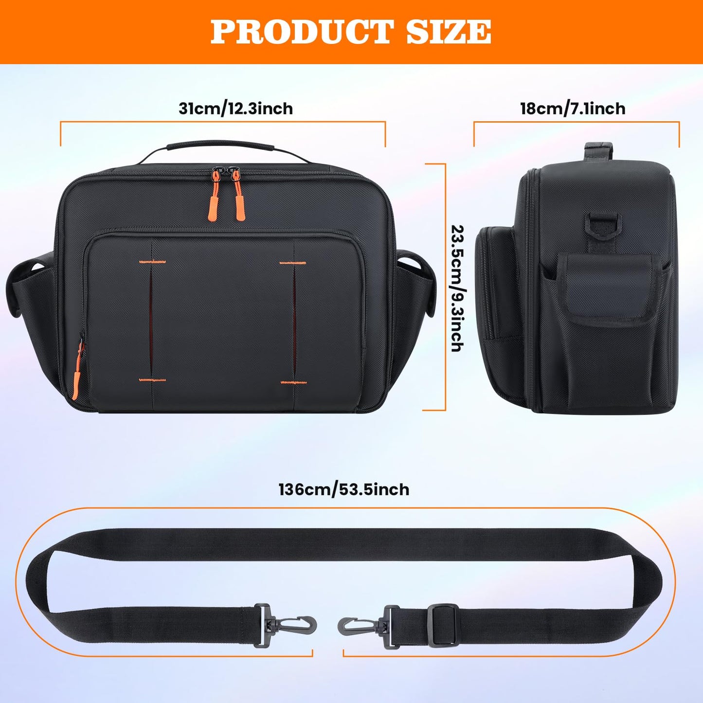 KANG YU Portable Carrying Bag Compatible with ResMed AirSense 11 CPAP, Travel Bag Compatible with AirSense 11/10/10 elite, Philips Dreamstation, 3B Medical Luna G3, XT Fit