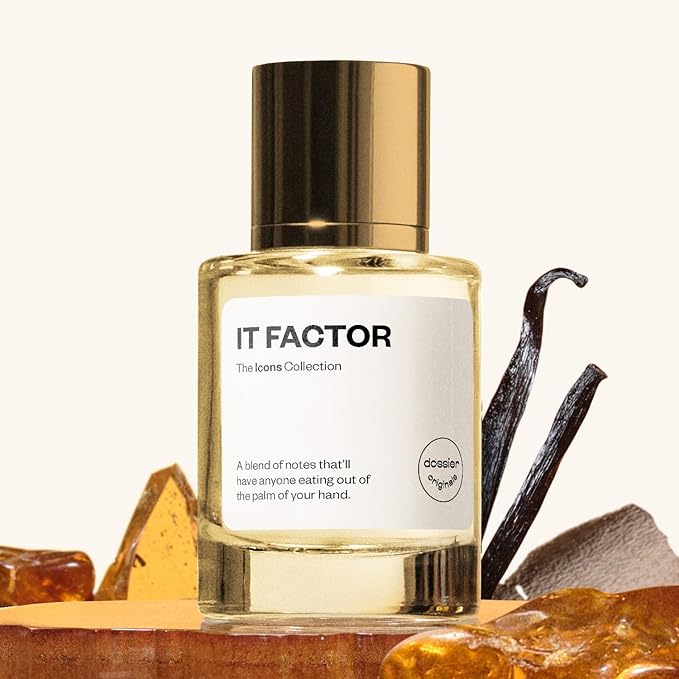 Dossier Originals - IT FACTOR - Eau de Parfum - 50 ML - For Women Men Unisex - Long-lasting Perfume Crafted in France - Vegan - Pure Infused - Perfume Spray
