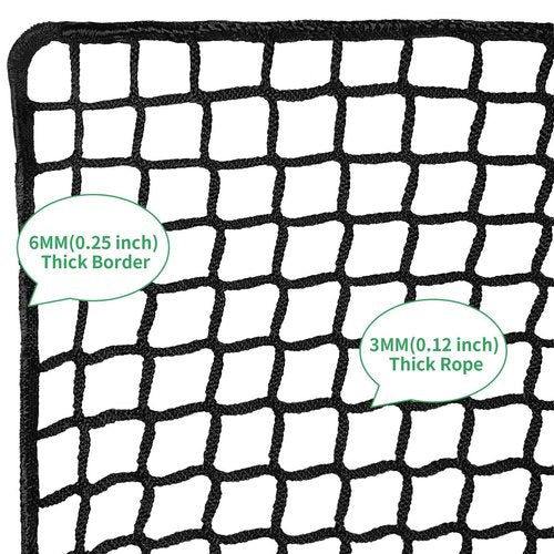 IUZEAI 10x15ft High Impact Golf Practice Net (NET ONLY) - Heavy Duty Nylon Sports Barrier With Installation Rope