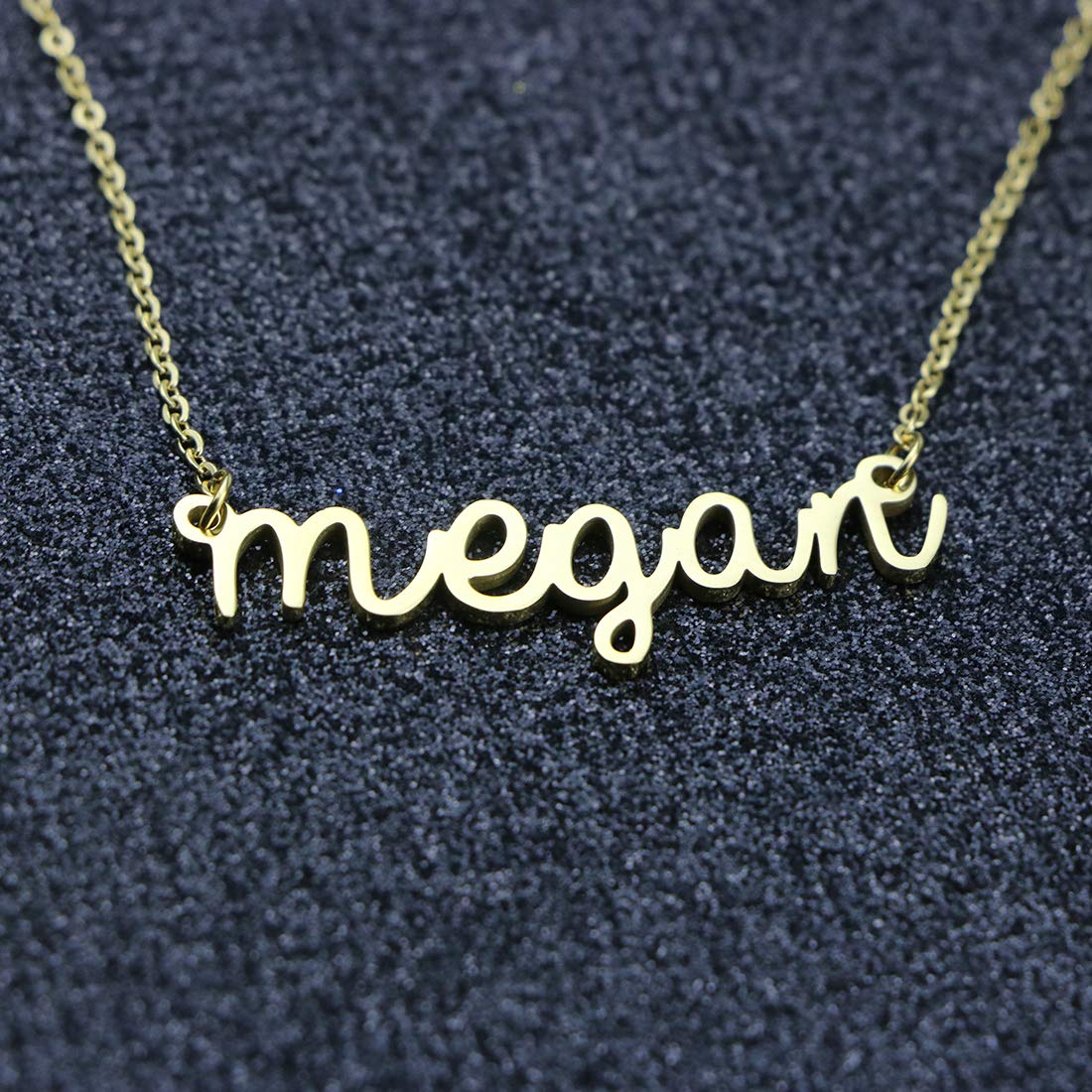 Awegift Personalized Name Necklace New Mom Bridesmaid Gift Jewelry for Megan
