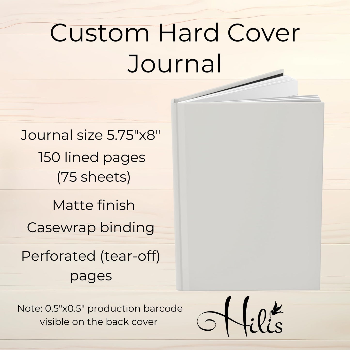 Hilis Personalized Birthday Keepsake Journal, Custom Birthday Memory Book. New Baby Shower Gift for New Mom. Letters To My Son Daughter Notebook