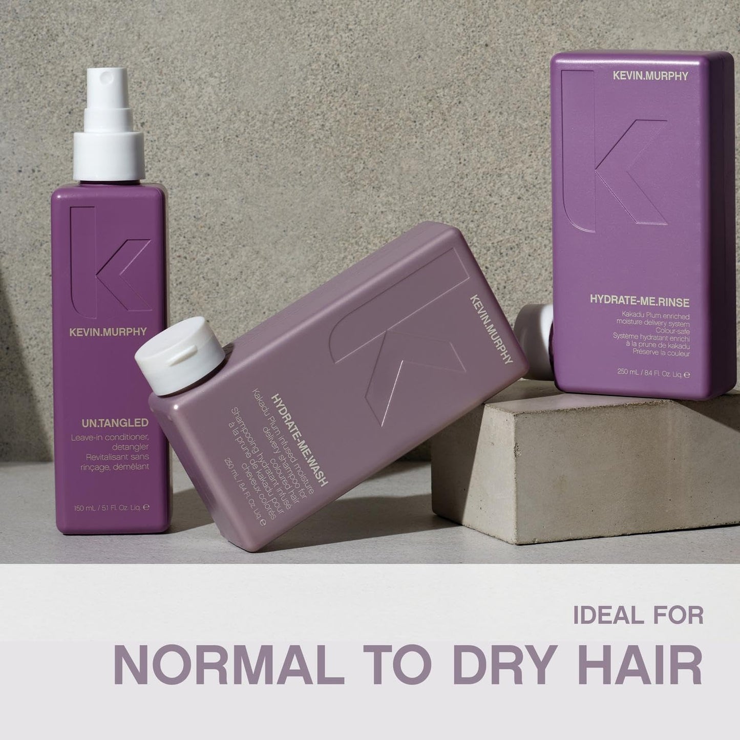 KEVIN.MURPHY HYDRATE-ME.WASH - Hydrating Shampoo for Natural & Coloured Hair - For Dull, Parched & Dry Hair - Deep Nourish Shamp