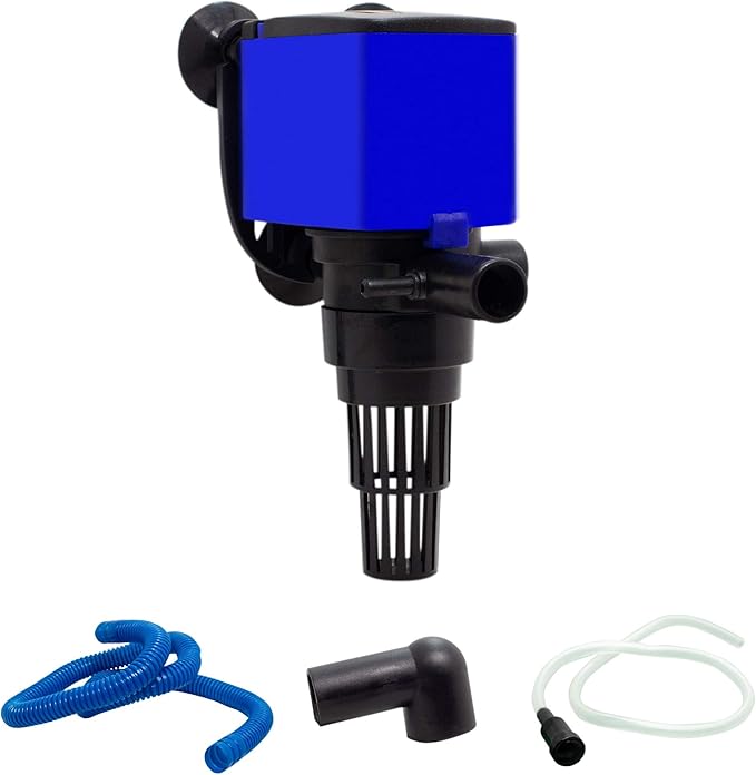 Aqua Dream 320 GPH Aquarium Pump & Fish Tank Filter, Submersible Water Pump 3-in-1 Quiet Circulation Oxygenation - 20W 120...