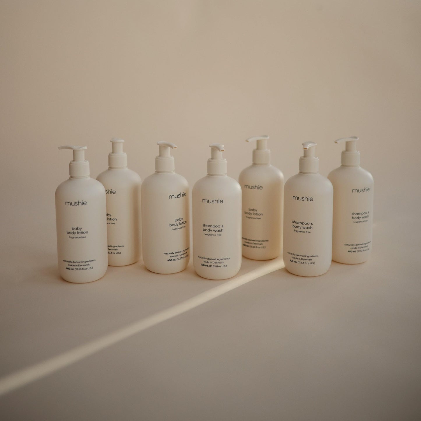 mushie Baby Shampoo & Body Wash | Gentle Formula for Delicate Skin | Certified Organic | Made in Denmark, 13.53 fl oz (Fragrance