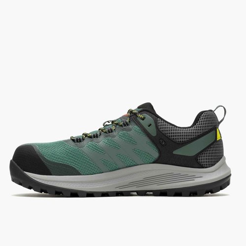 Merrell Men's Nova 3 Carbon Fiber Industrial Shoe, Forest/Hiviz, 8.5