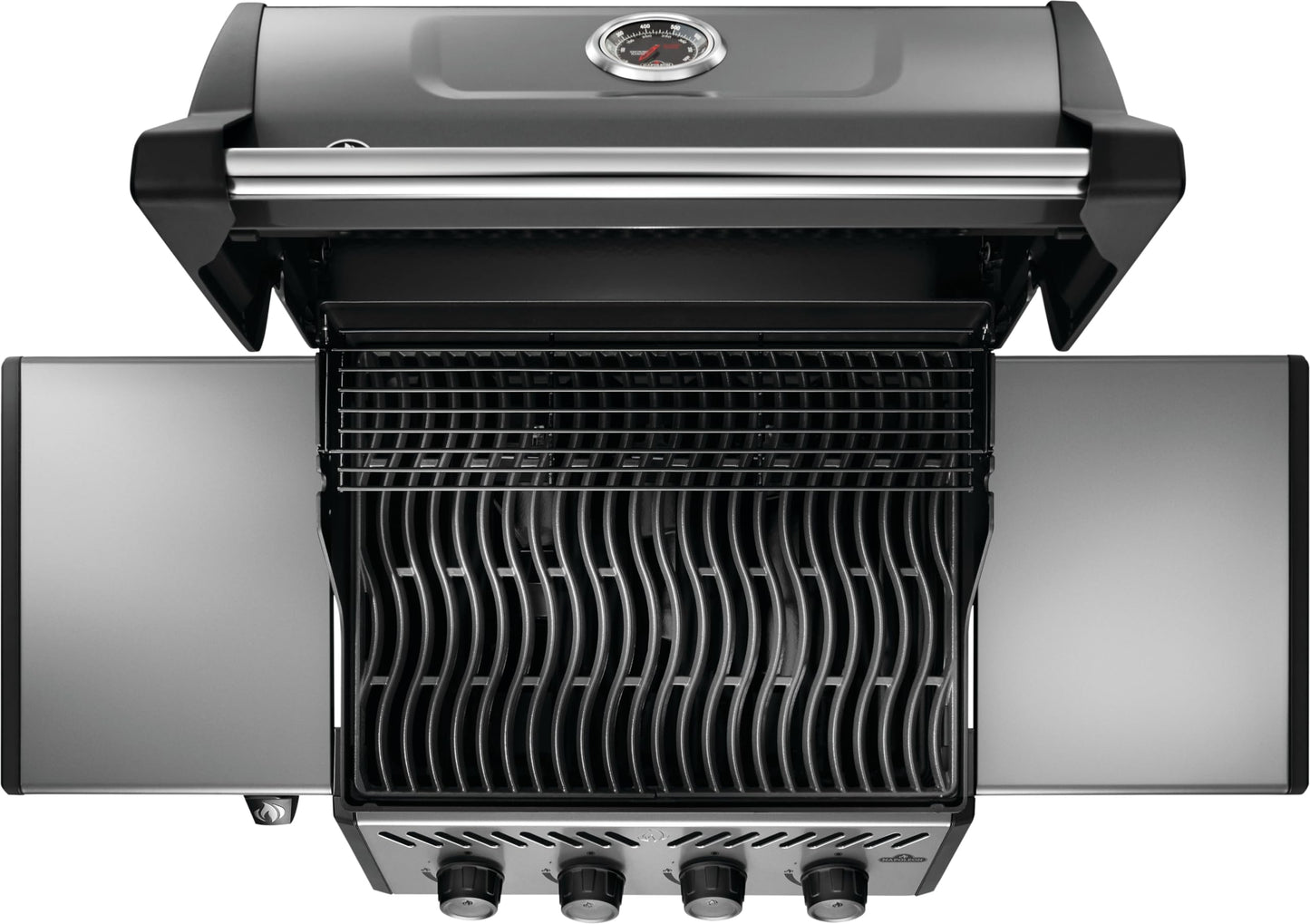 Napoleon Freestyle 425 Propane Gas Outdoor Grill, Graphite Grey – 4-Burner Backyard BBQ for Home Grilling