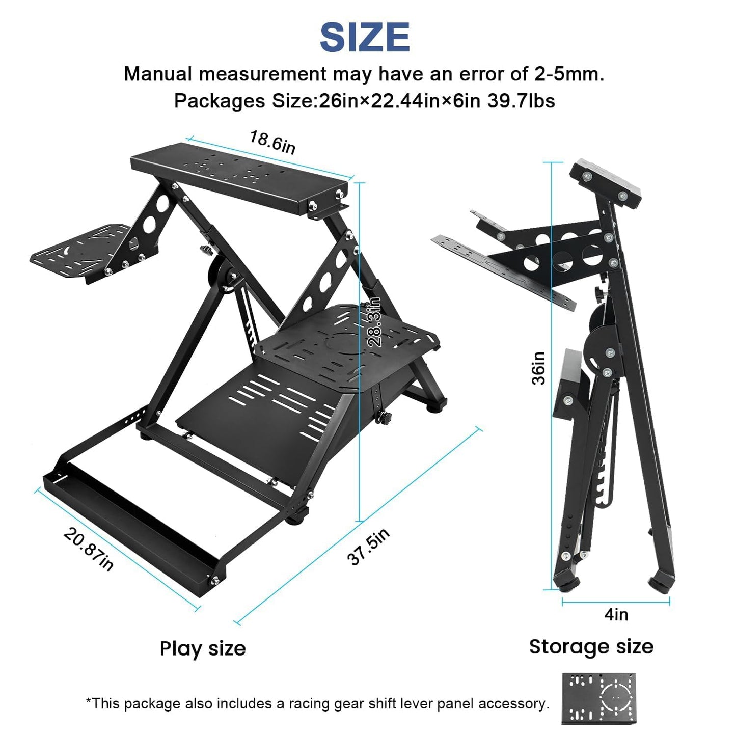 Anman Foldable Flight Simulation Cockpit 3.0 with Fixed Slot Fit for Logitech/Thrustmaster/Hotas Warthog/Fanatec,Electronics Adjustable Fight Sim Mount Pedals, Steering Wheel Not Included