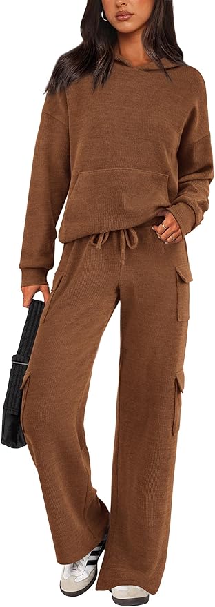 PRETTYGARDEN 2 Piece Sets for Women Fall 2026 Sweatsuits Outfits Lounge Matching Hoodie Set Travel Track Suits Winter Clothes