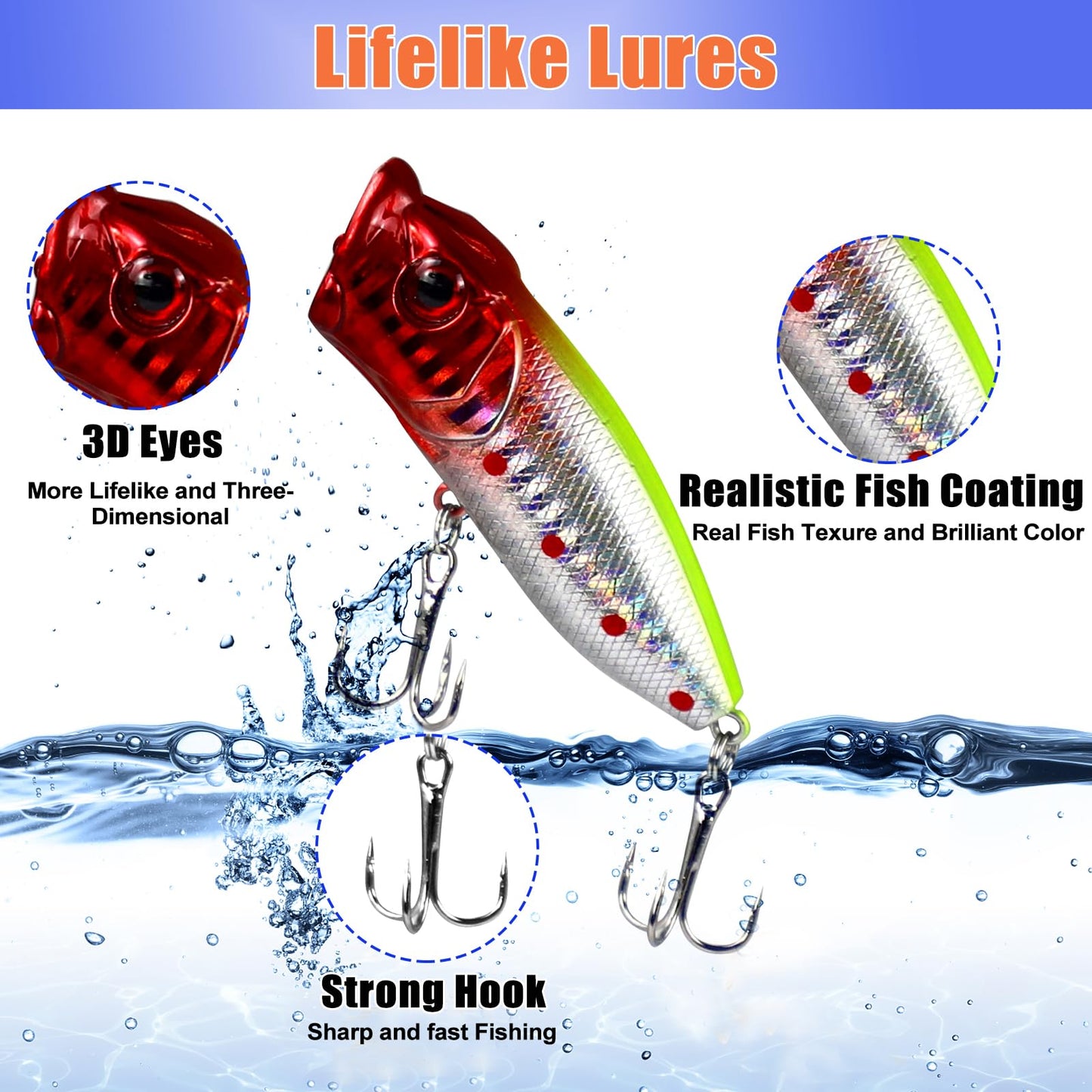 Gifts for Teen Boys, Christmas Teenage Boy Gifts for 10 11 12 13 14 15 16 17 18 Years Old, Tween Boys Toy Gift Ideas, Son Brother Boyfriend Birthday Gifts, 24 PC Fishing Lure Accessories