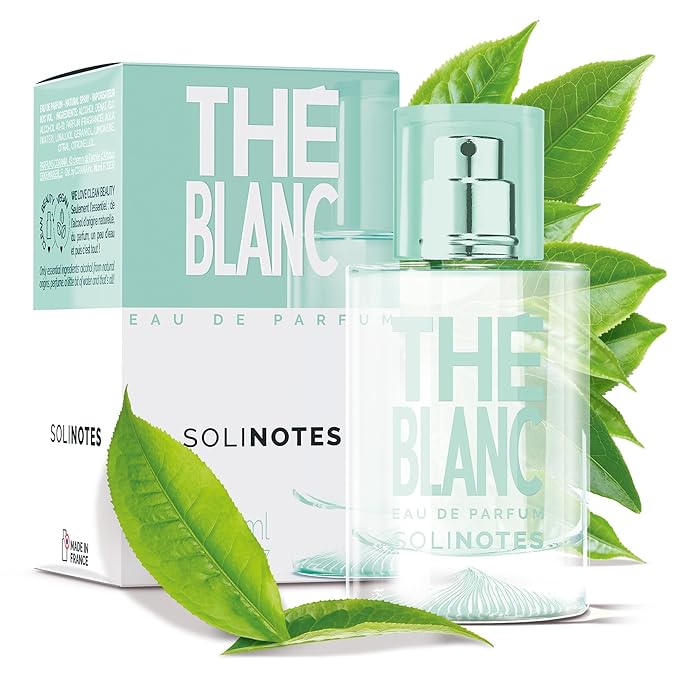 SOLINOTES White Tea Perfume for Women - Eau De Parfum | Delicate Floral and Soothing Scent - Made in France - Vegan - 1.7 fl.oz