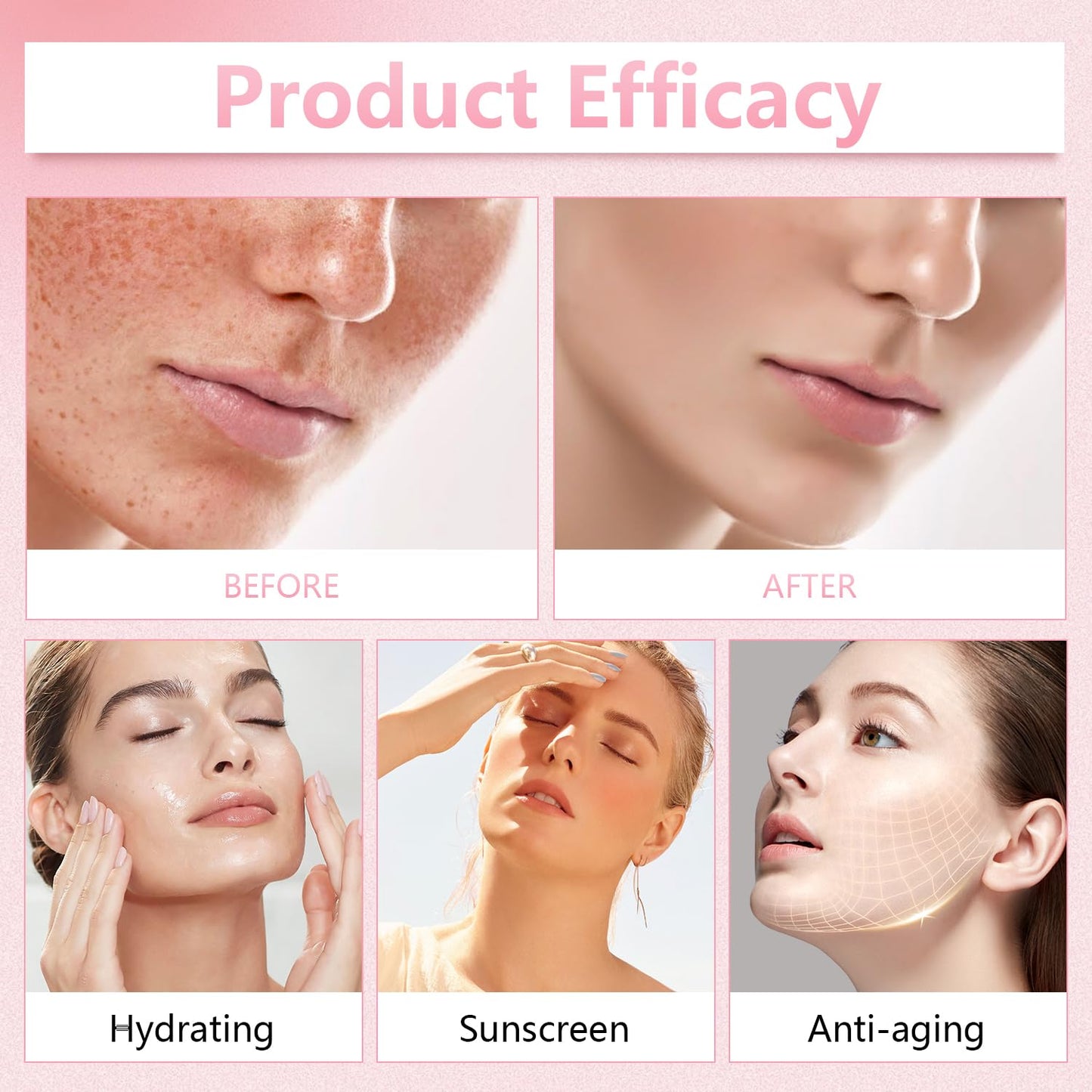 2Pcs Sunglaze Sheer Setting Mist Sunscreen SPF 50, Broad Spectrum Shimmering Face & Body Oil Mist, Hydrating Makeup-Friendly Glo