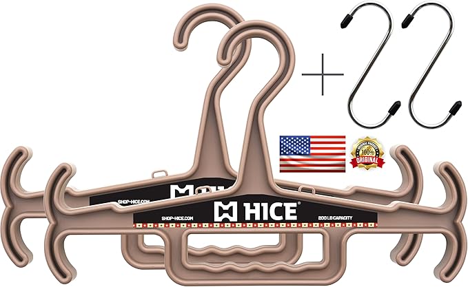 HICE Hanger | Original Heavy Duty Standard Hanger | 200 lb Load Capacity | Durable High Impact Resin | for Body Armor, Tac...
