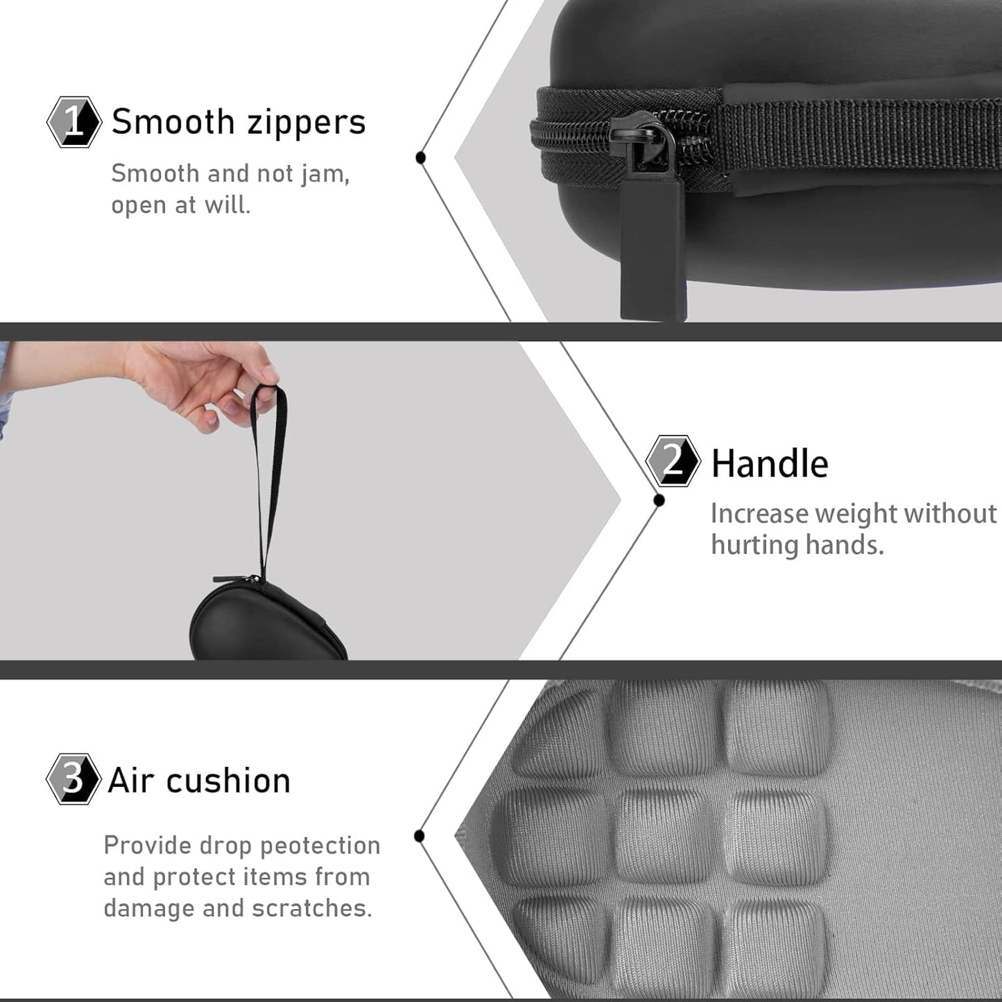 Co2Crea Hard Case Replacement For Logitech Mx Anywhere 3S Anywhere 3 Anywhere 2S Anywhere 2 Compact Performance Mouse (Graphite