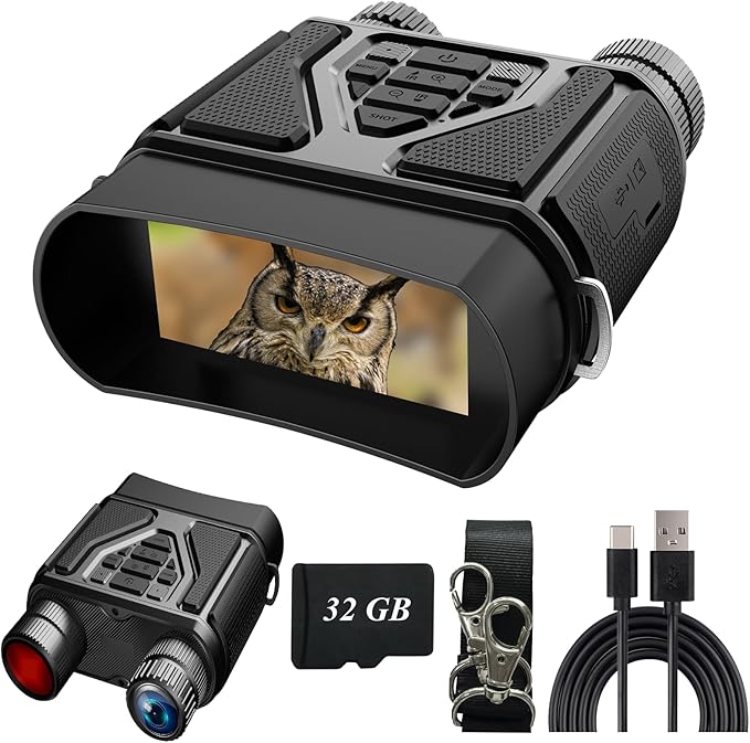 Night Vision Goggles - Night Vision Binoculars for Adults, Gifts for Men Him Husband Dad with 8X Zoom, 4000mAh Rechargeabl...