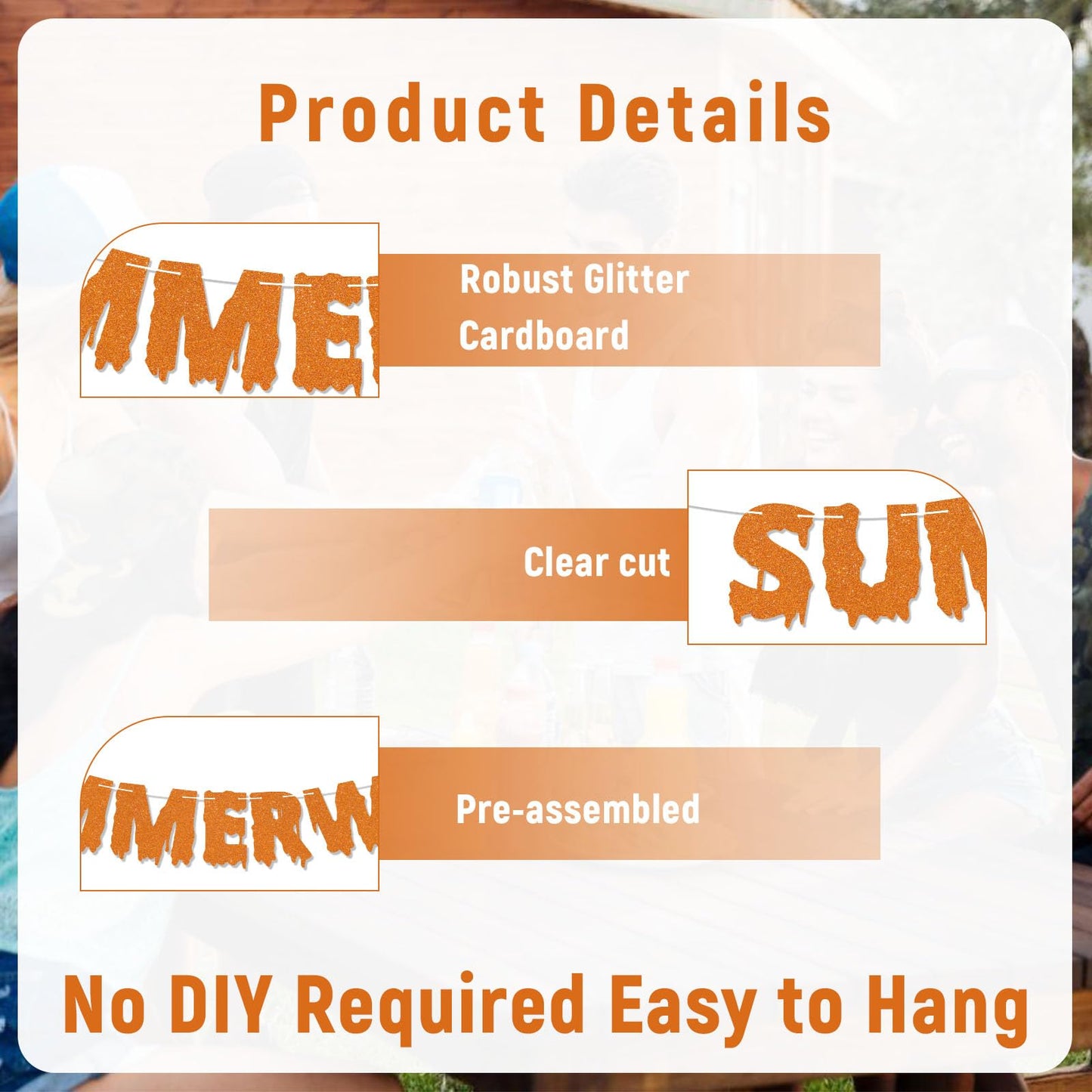 Summerween Banner, Summer Halloween Party Decorations, Halloween In Summer Decor