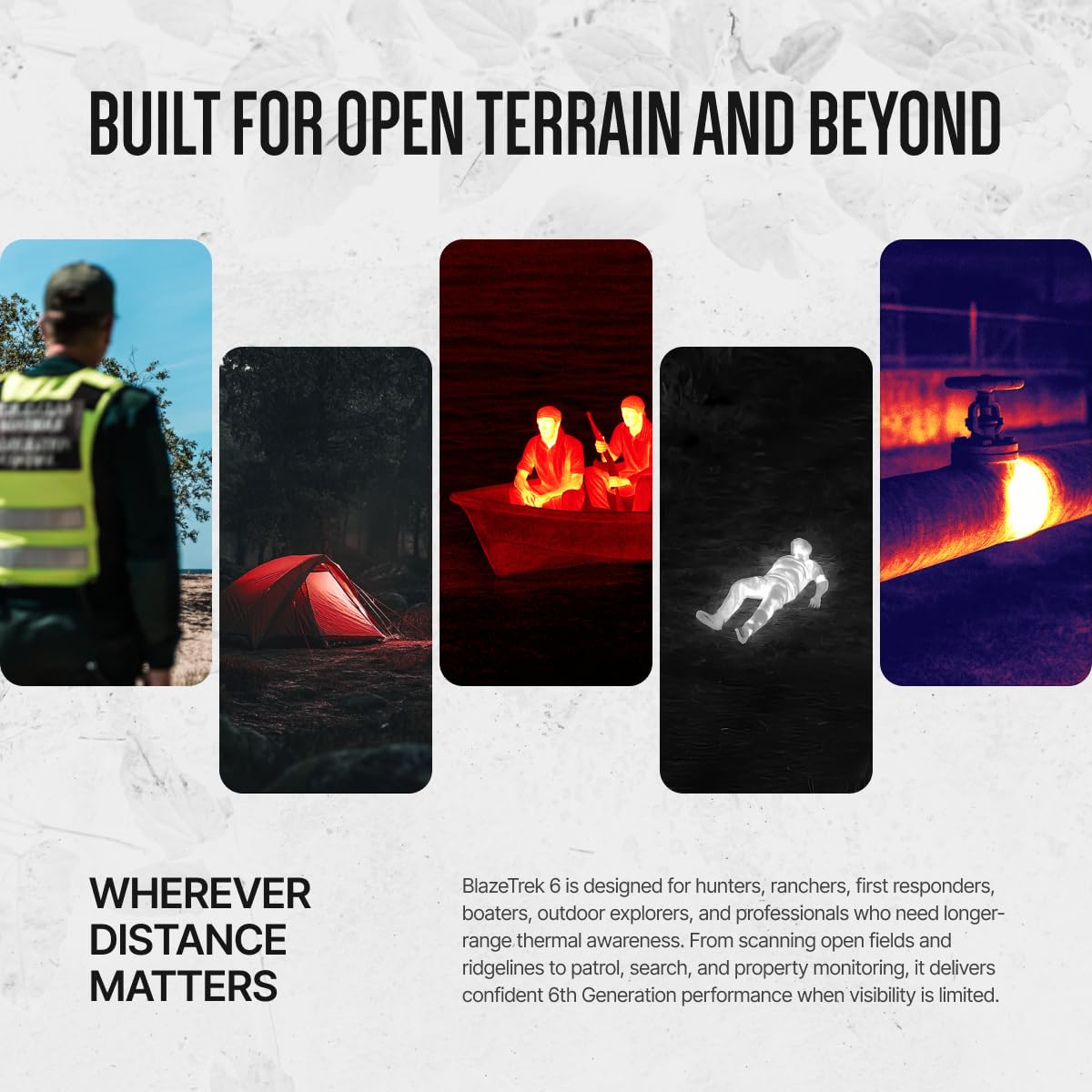 ATN BlazeSeeker - 207 6 Compact Thermal Monocular, 6th Gen 12µm Sensor, 256×192 Resolution, ≤20mK NETD