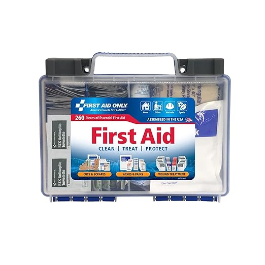 First Aid Only 91248 OSHA-Compliant First Aid Kit, All-Purpose 50-Person Emergency First Aid Kit for Business, Worksite, H...