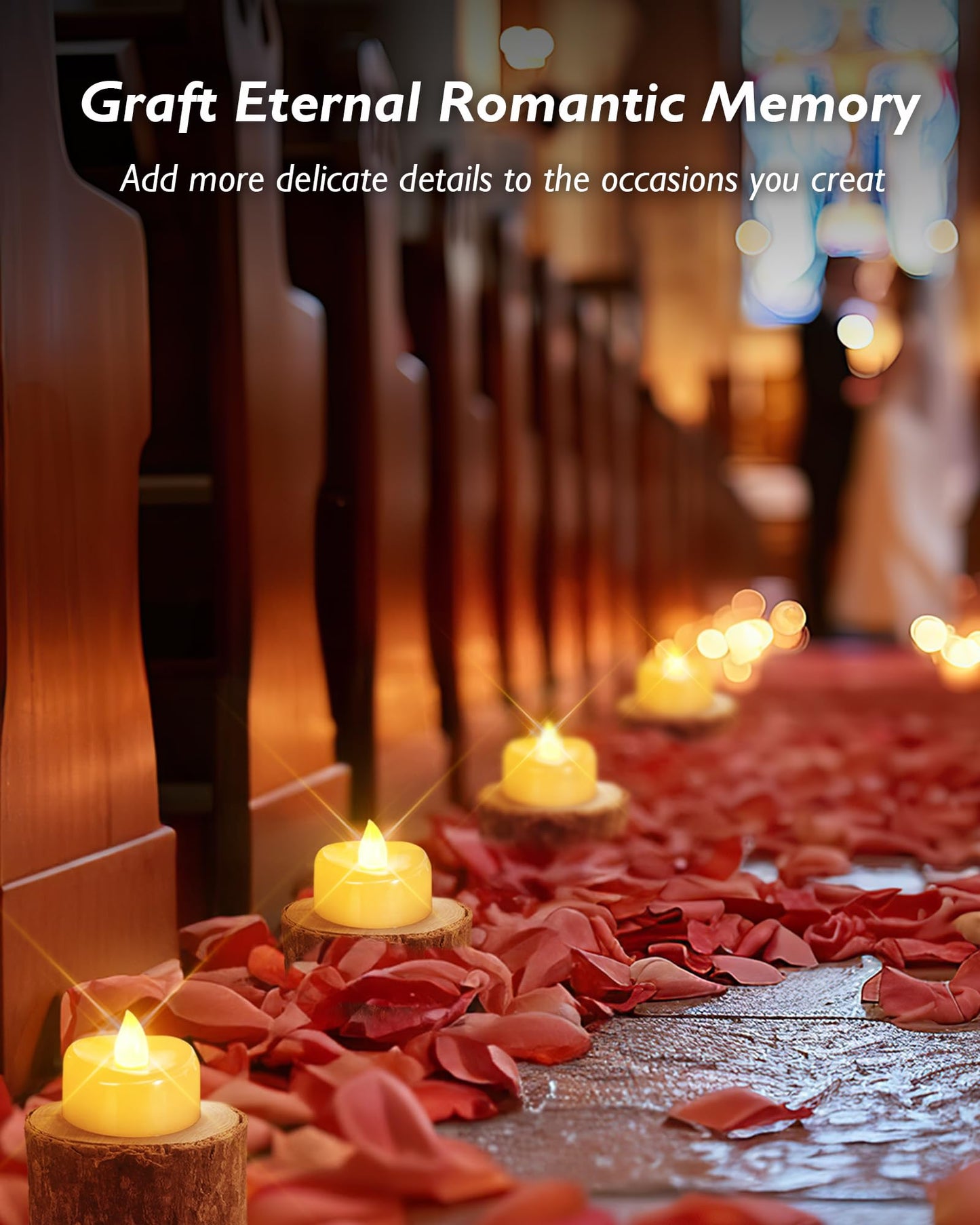 merrynights Remote Candles, 24 Pack Flameless Tea Lights Candle Battery Operated, 400+Hours LED Tea Lights with Remote, Timer Battery Votive Candle for Holidays Wedding Home