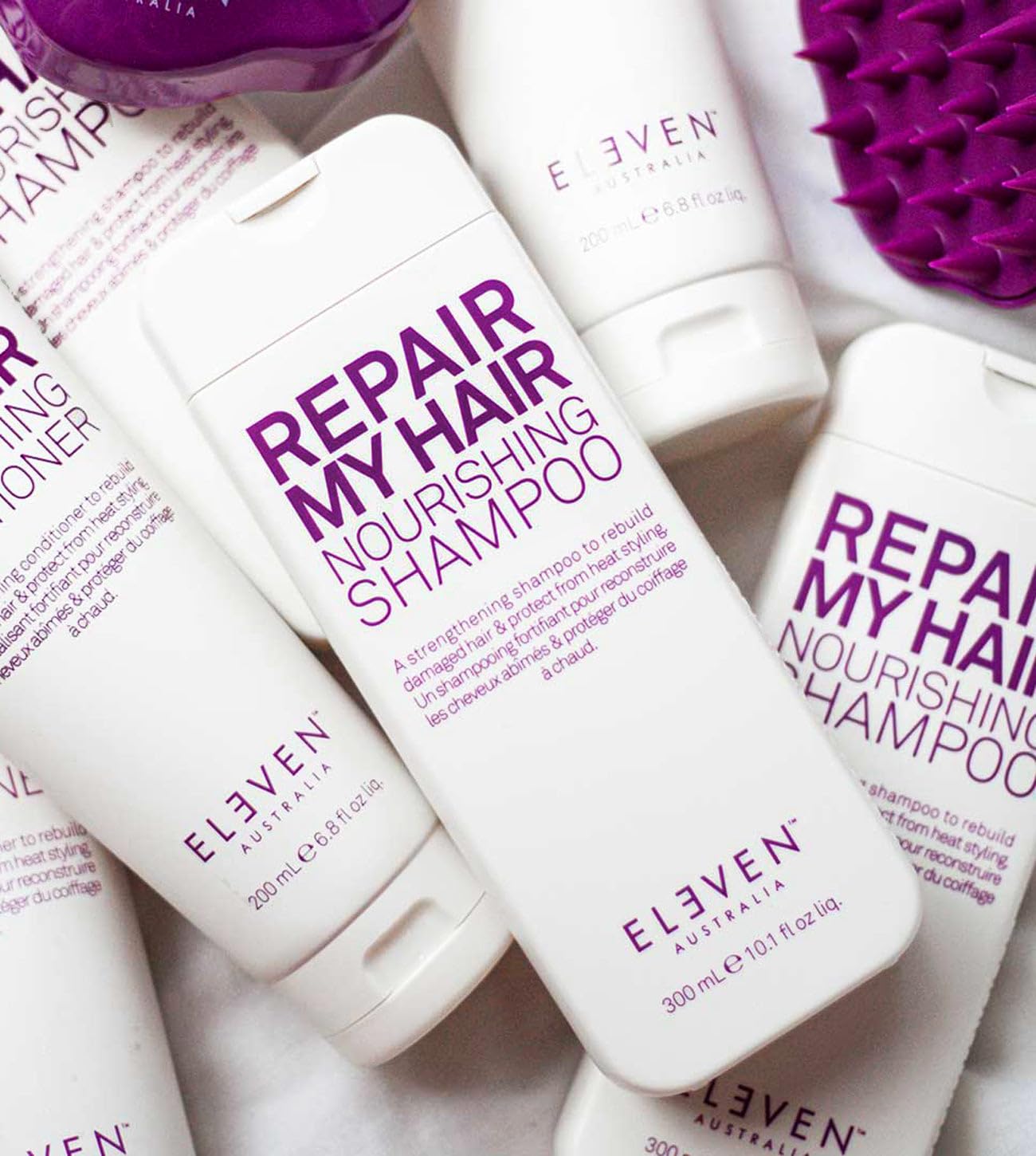ELEVEN AUSTRALIA Repair My Hair Nourishing Shampoo - Strengthens & Repairs Damaged Hair, Deep Moisture & Restores Shine, Sulfate