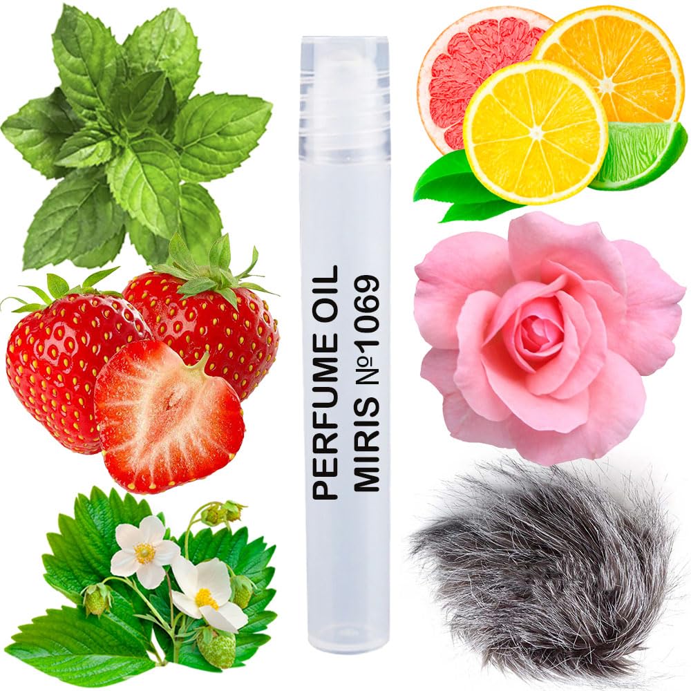 MIRIS No. 1069, Inspired by Roses Elixir, Long-Lasting Perfume Oil for Women Roll-On, Rollerball 0.34 Fl Oz / 10 ml