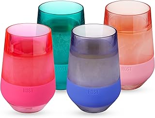 HOST Freeze XL Cooling Cup in Double Walled Insulated Freezable Drink Chilling Tumbler with Freezing Gel, 12 Ounces - Set ...