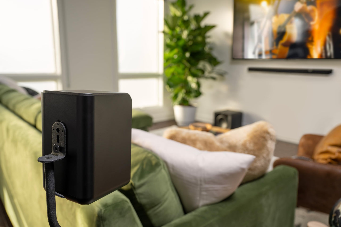 Klipsch Flexus SURR 100 Surround Sound Speakers with Immersive Dolby Atmos Technology - Black