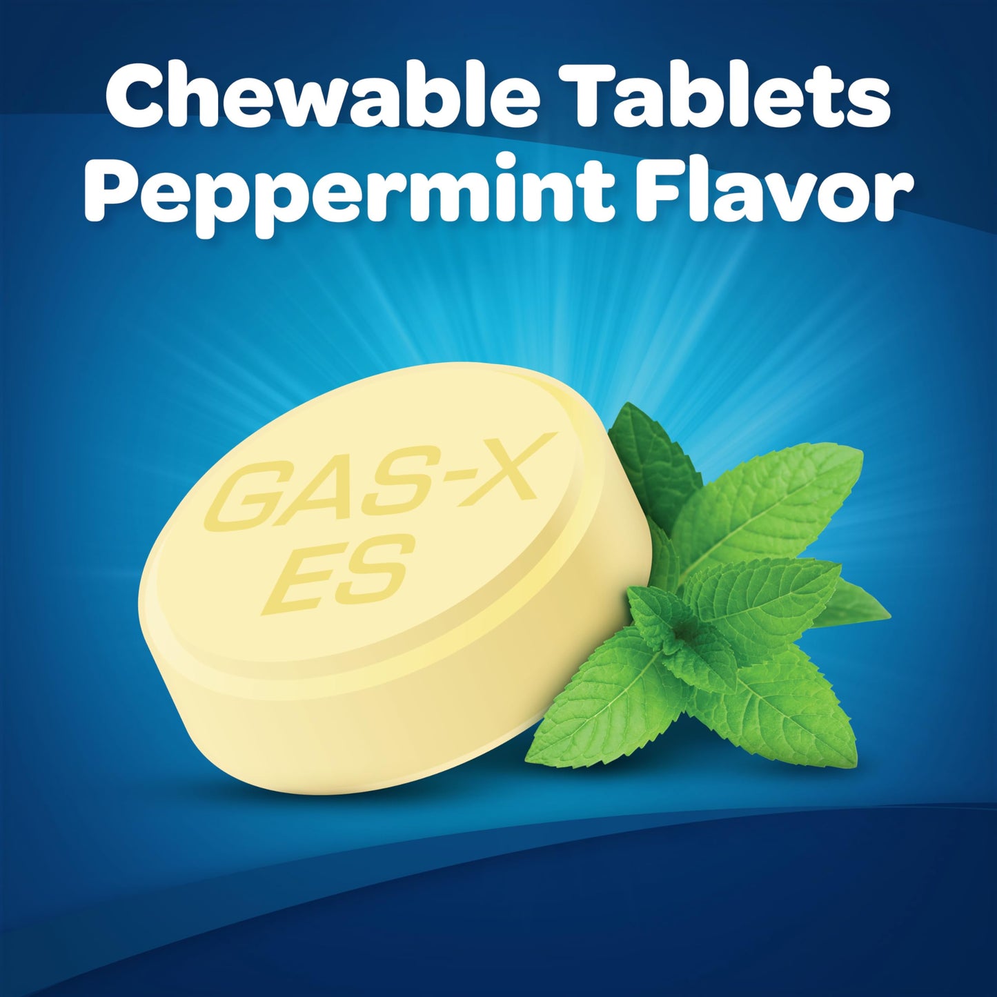 Gas-X Extra Strength Chewable Gas Relief Tablets with Simethicone 125 mg, Peppermint Creme - 18 Count (Pack of 4)