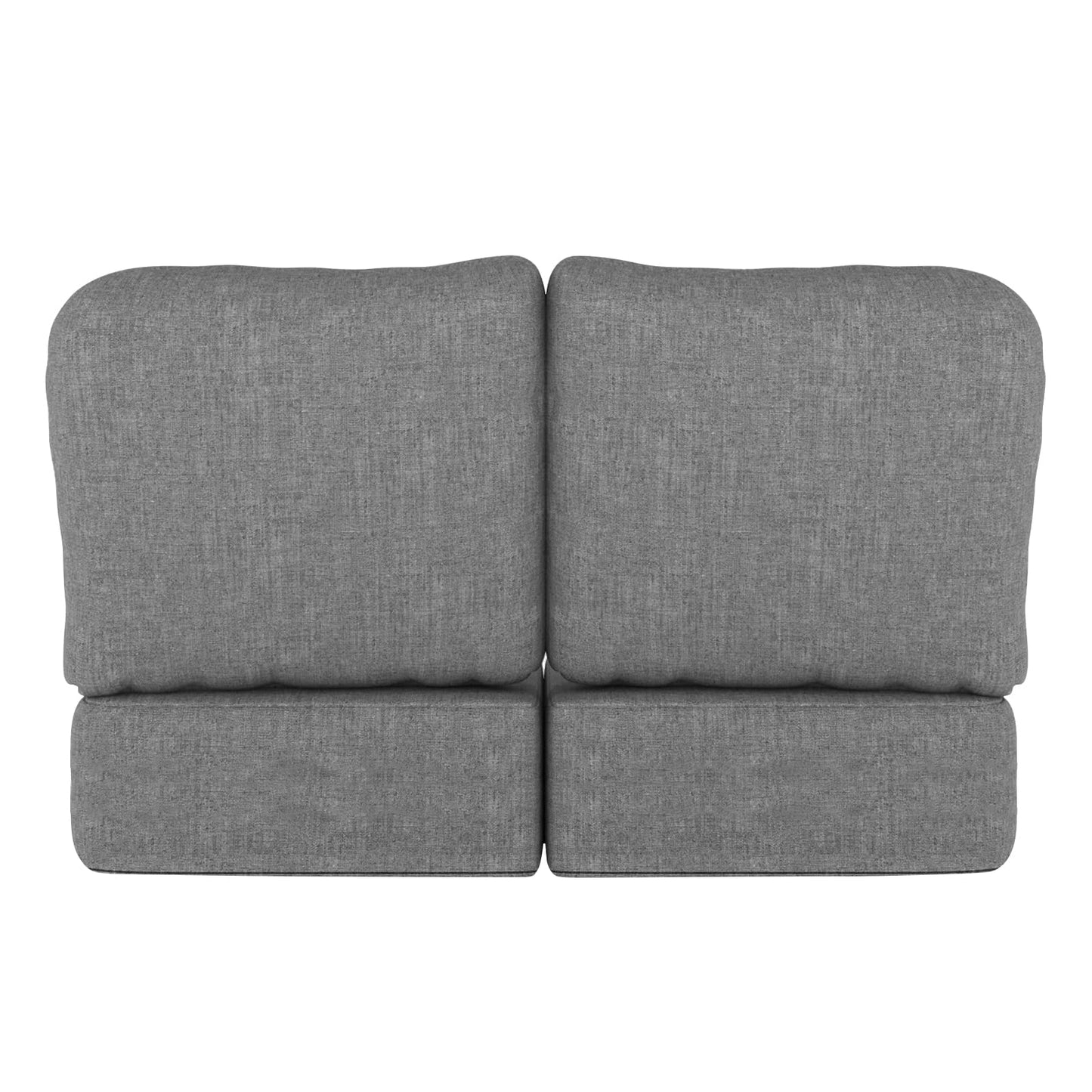 NSFBZA Deep Seat Patio Furniture Replacement Cushions Set of 2(4 Pcs),Outdoor/Indoor Deep Seat Bottom Resilient Foam Filling,for Sectional Sofa Sets,Wicker Chair,Loveseat