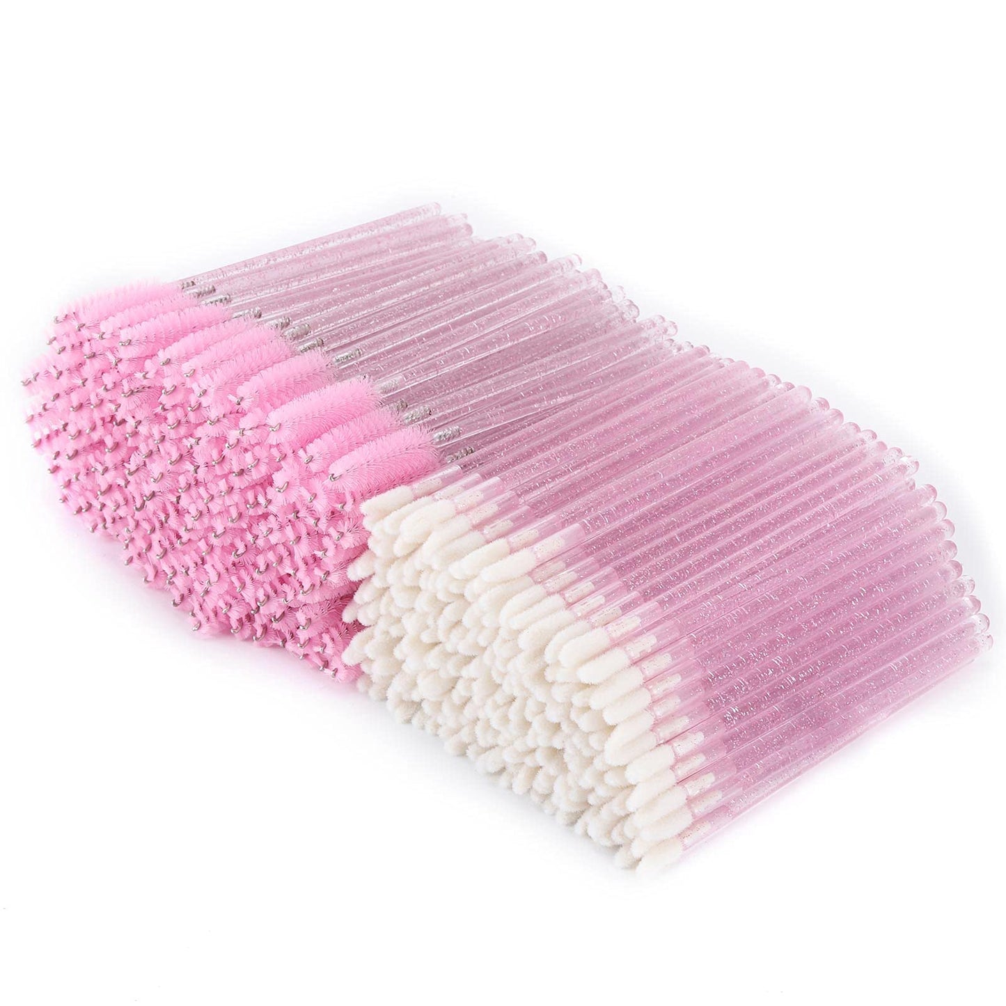 Tbestmax 400 Spoolies Mascara Wand and Lip Brush Disposable Lash Brushes for Eyelash Extensions, Lipstick Lip Gloss Wands Applic