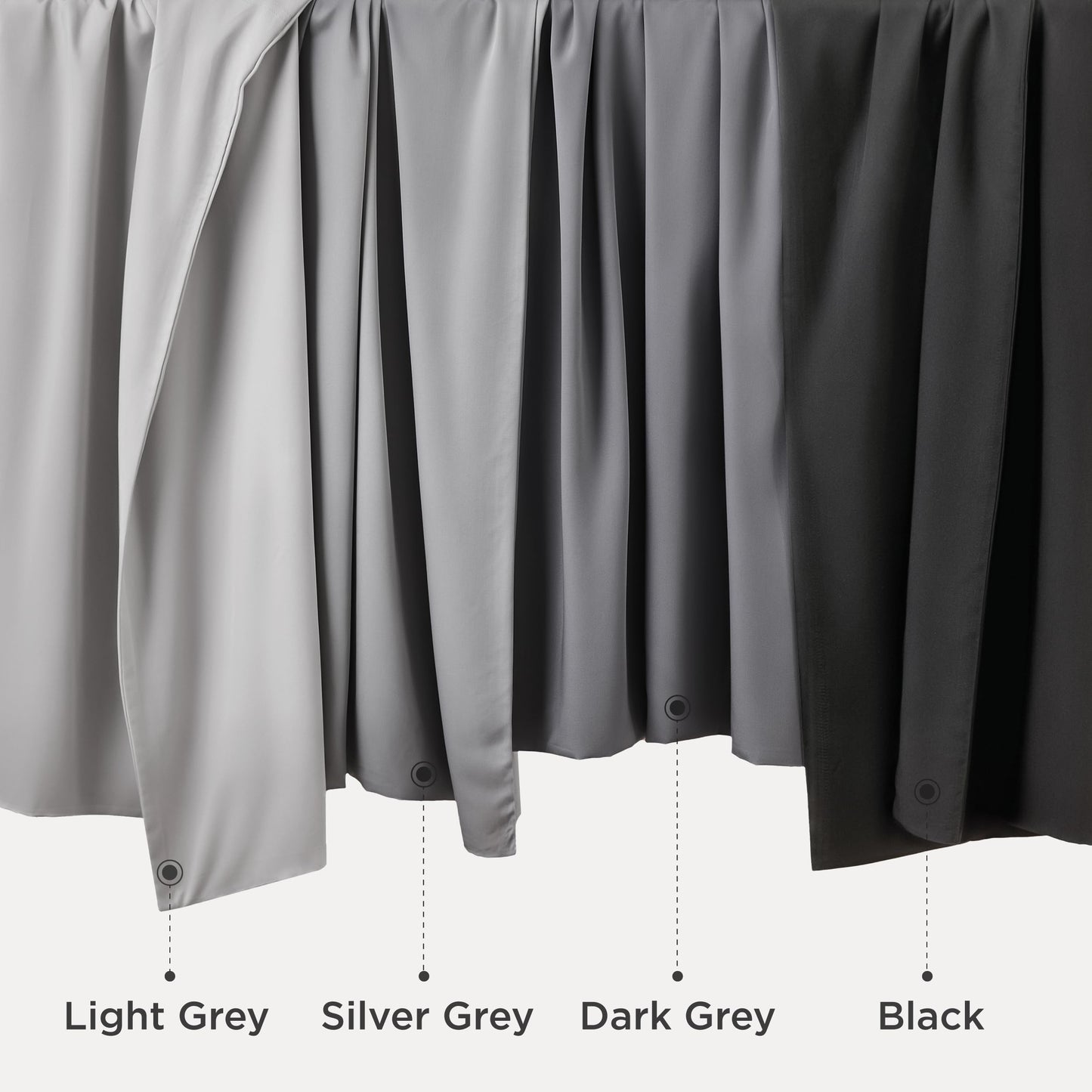 Bedsure Cooling Pillow Cases Standard Size 2 Pack, Rayon Derived from Bamboo Cooling Pillowcase for Hot Sleepers, Cool Pillow Covers with Envelope Closure for Women Men, Dark Grey, 20x26 Inches