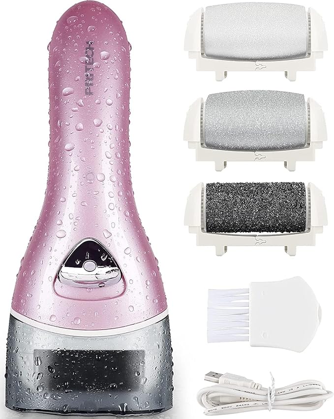 Electric Foot Callus Removers Rechargeable, Portable Electronic Foot File Pedicure Tools, Electric Callus Remover Foot Scrubber Kit, Professional Foot Care Ideal Gift for Dead, Hard Cracked Dry Skin