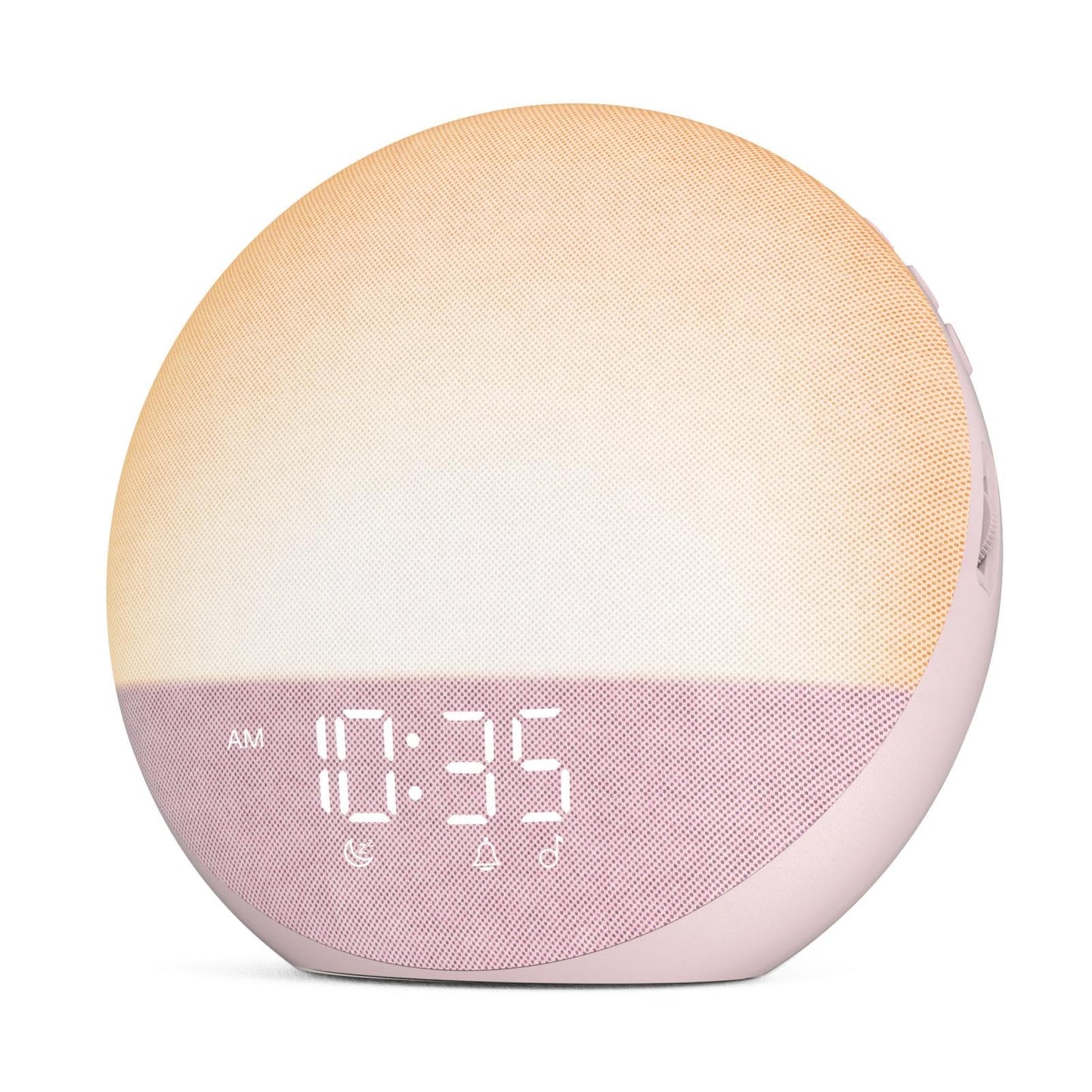 Odokee Sunrise Alarm Clock White Noise Machine: Natural Wake Up Light - Dimmable Clock with Bluetooth Speaker for Bedroom - 25 Sleep Sounds for Baby Adults Kids Sakura Pink