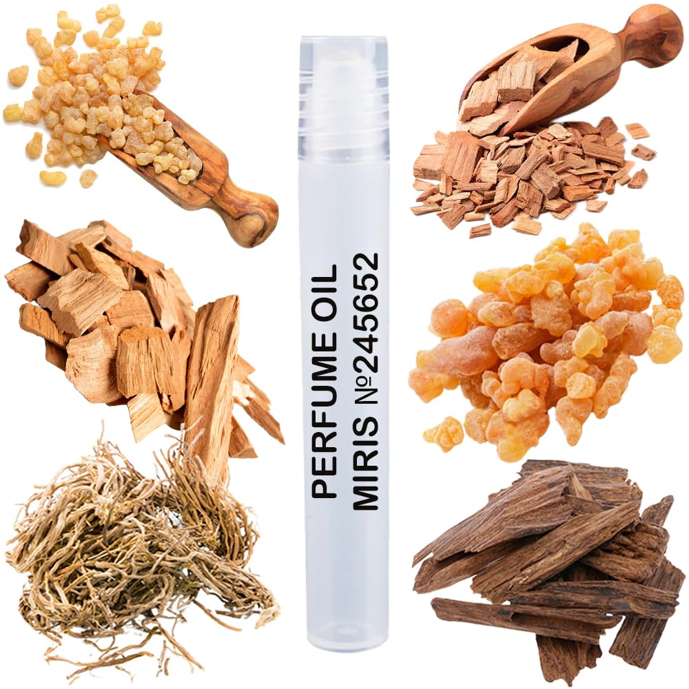 MIRIS No. 245652, Inspired by Wood and Spices, Long-Lasting Unisex Perfume Oil for Women & Men Roll-On, Rollerball 0.34 Fl Oz / 10 ml