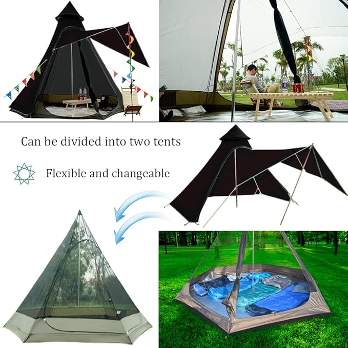 12'x10'x8'Dome Camping Tent 5-6 Person 4 Season Double Layers Waterproof Anti-UV Windproof Tents Family Outdoor Camping Tent | Double Layers, Waterproof, Anti-UV, Windproof, Family, Outdoor