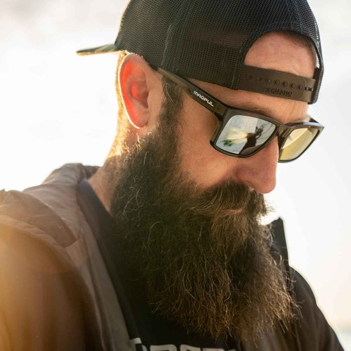 Magpul Rider Polarized Rectangular Sunglasses, Black, One Size